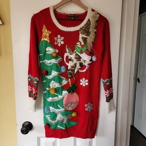 Ugly Christmas sweater dress XS